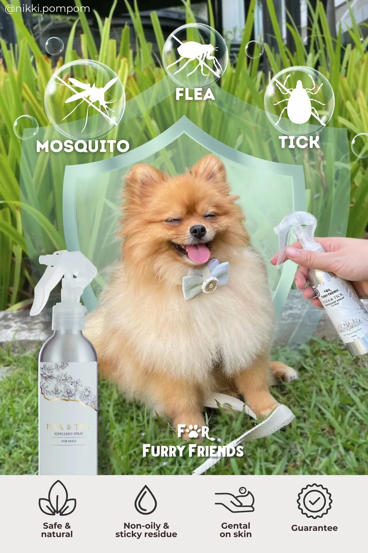 10% OFF: For Furry Friends Flea & Tick Repellent Spray For Dogs