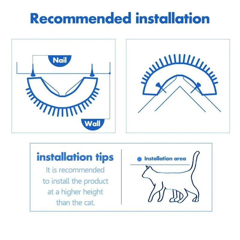 2pcs Pet Cat Self Groomer Hair Removal Brush Comb