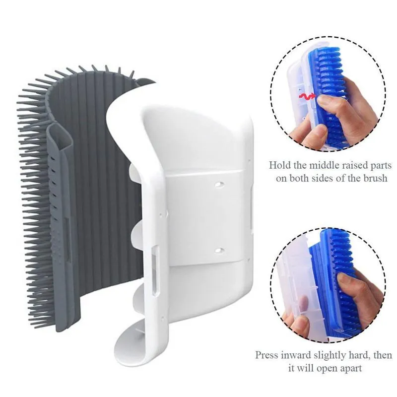 2pcs Pet Cat Self Groomer Hair Removal Brush Comb