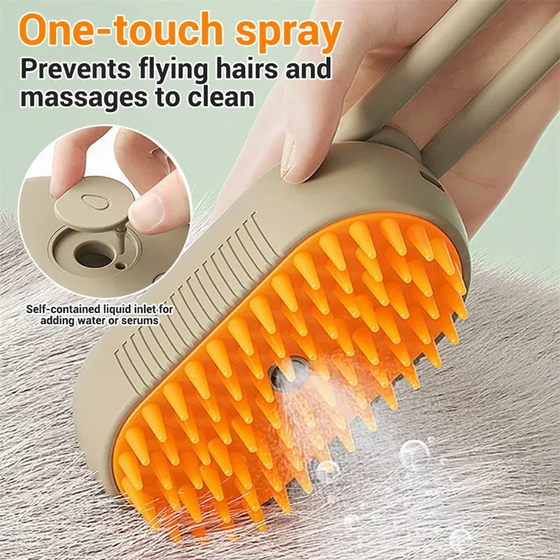 3 In 1 Spray Brush For Cat and Dog Grooming