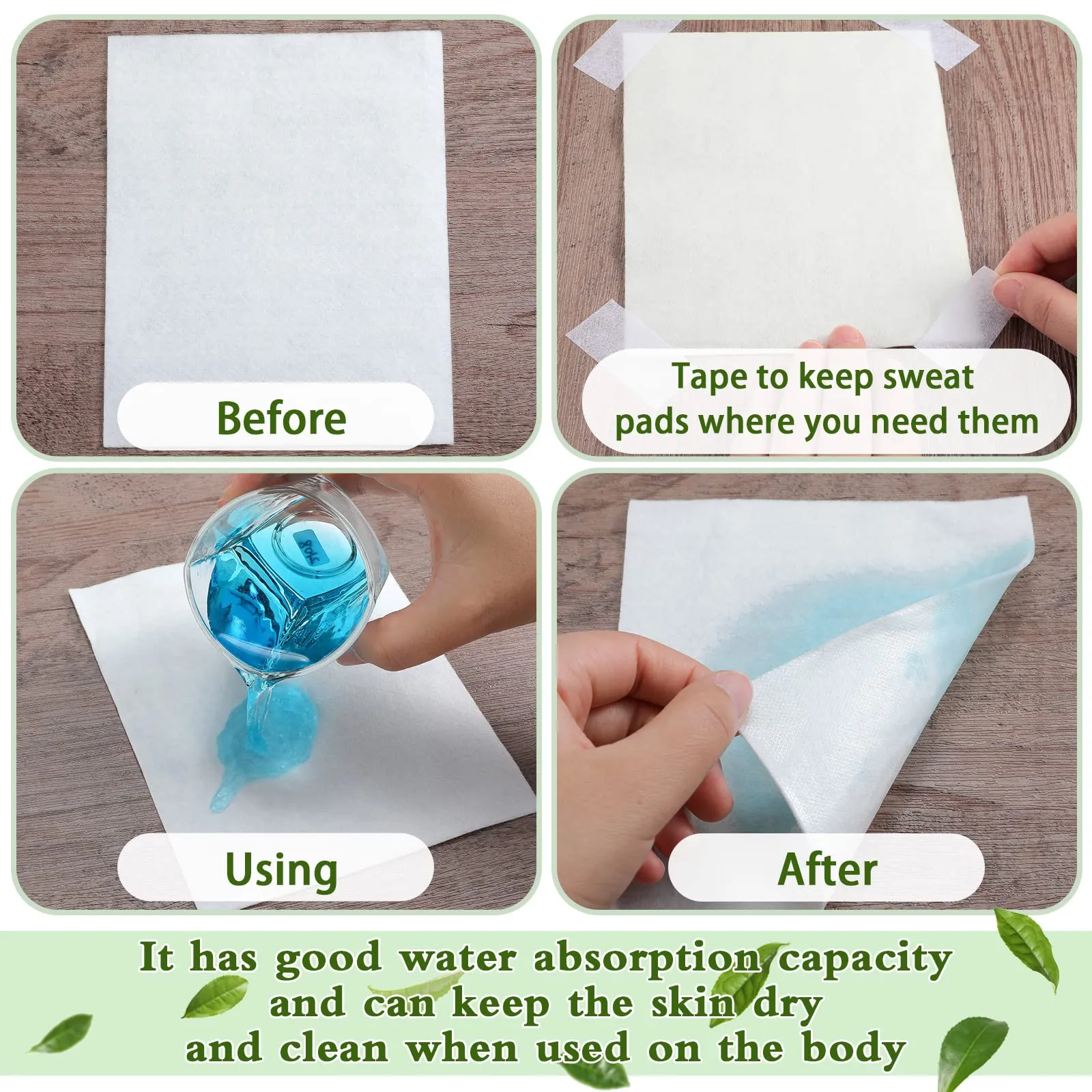 30 Count Skinfold Dry Sheet with Silver Disposable Pads Skin Management Non Chafing for Women Absorbent Underpads with Skin Tape for Adult Elderly Kid,14 x 6,7 x 6 Inch