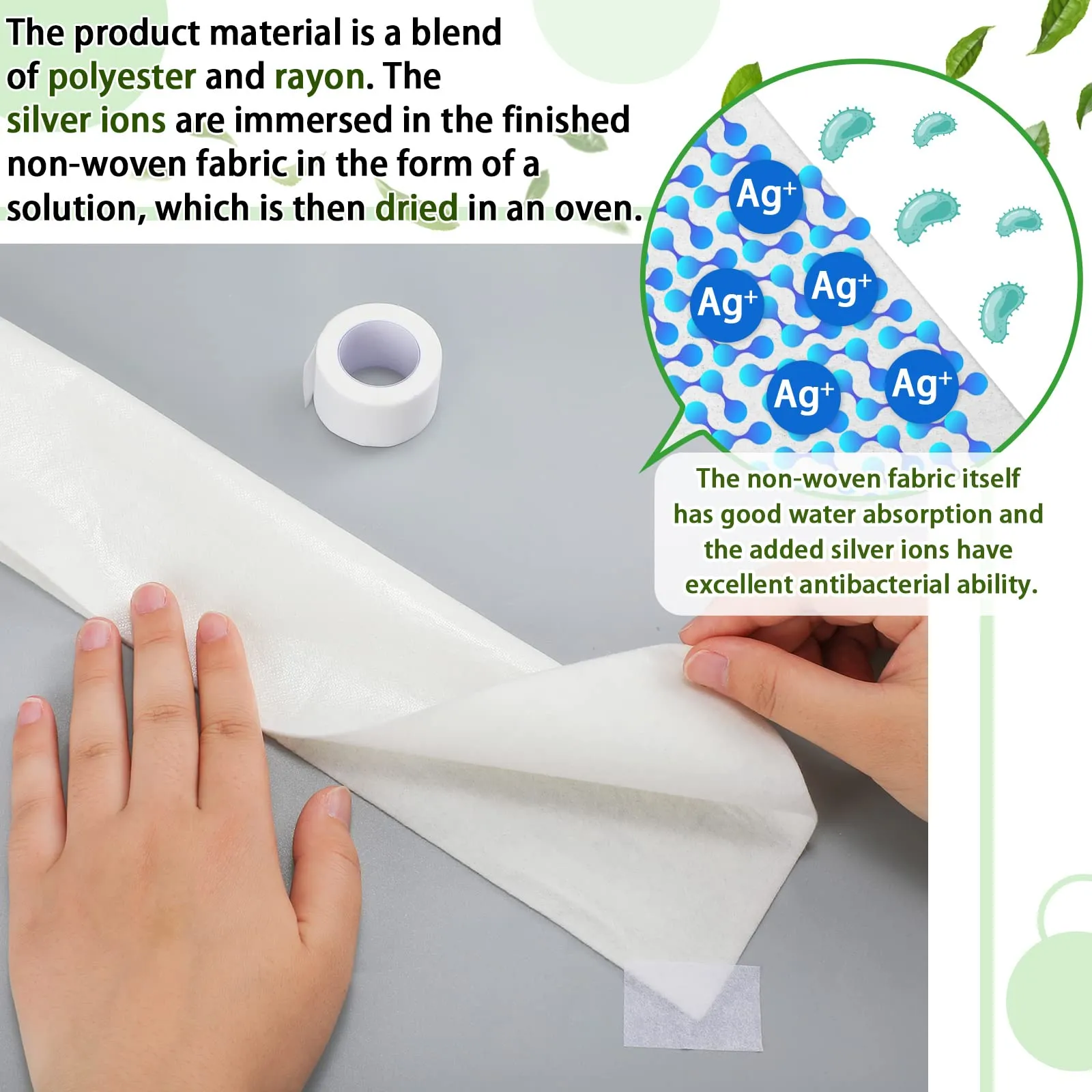 30 Count Skinfold Dry Sheet with Silver Disposable Pads Skin Management Non Chafing for Women Absorbent Underpads with Skin Tape for Adult Elderly Kid,14 x 6,7 x 6 Inch