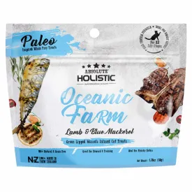 Absolute Holistic Oceanic Farm Lamb & Blue Mackerel Air Dried Grain-Free Cat Treats 50g