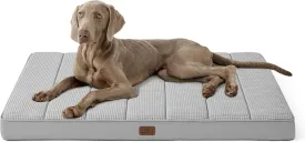 Bedsure Cooling Dog Beds Large Sized Dog - Extra-Large Orthopedic Waterproof Puppy Bed with Removable Washable Cover, Egg Crate Foam Pet Mat, Suitable for Pet Up to 100 lbs