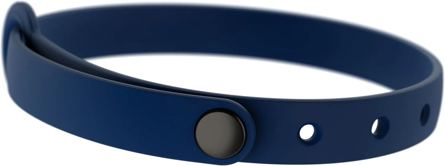 Breakaway Cat Collar - Soft, Comfortable, and Lightweight Safety Buckle Collar with Name Tag Ring for Outdoor Cats and Sensitive Skin Kittens by Nuvuq (6 " to 10 ", Dark Blue)