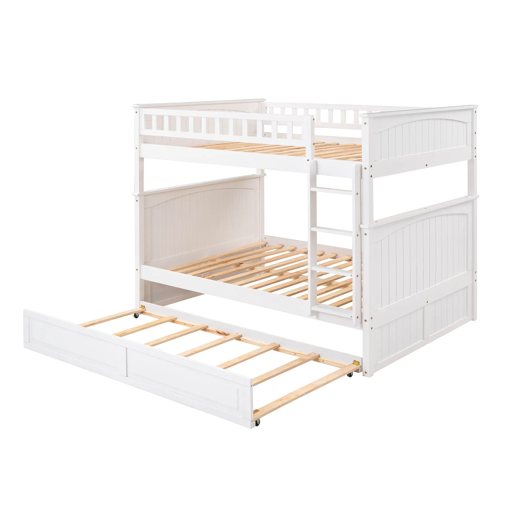 Bunk Bed With Twin Size Trundle, Guardrails by Couch.com