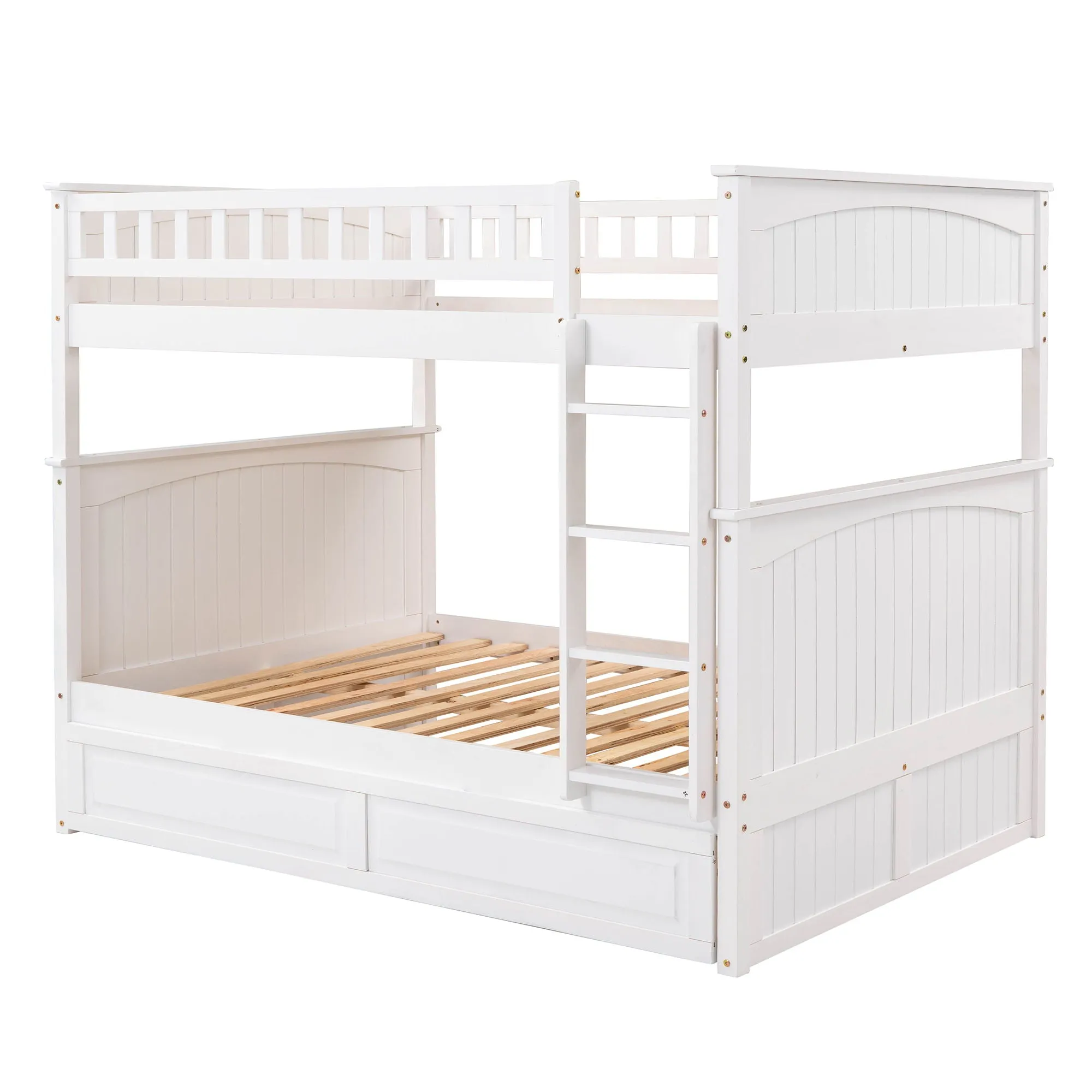 Bunk Bed With Twin Size Trundle, Guardrails by Couch.com