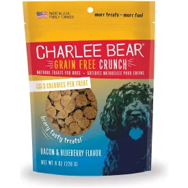 Charlee Bear Grain Free Crunch Bacon & Blueberry Flavour Dog Treats