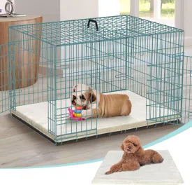 Dog Crate Pads for Small Medium Dogs, Washable Ultra Soft Pet Kennel Pad 22"X16" Anti-Slip Puppy Crate Mattress Mat Cage Cushion Liner, Beige