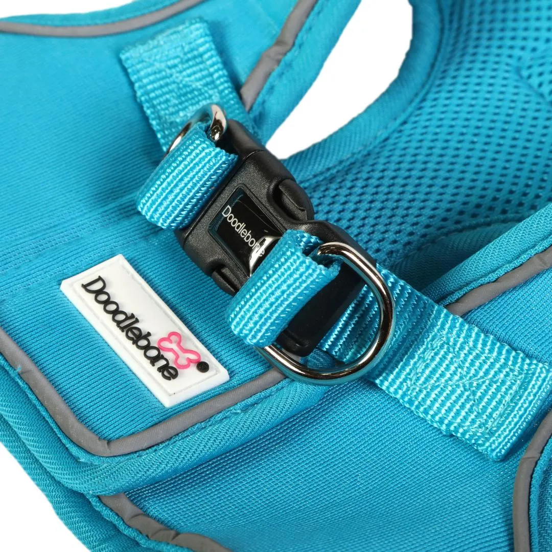 Doodlebone Snappy Dog Harness - Aqua Blue