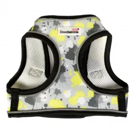 Doodlebone Snappy Step-In Dog Harness - Neon Paint Splat