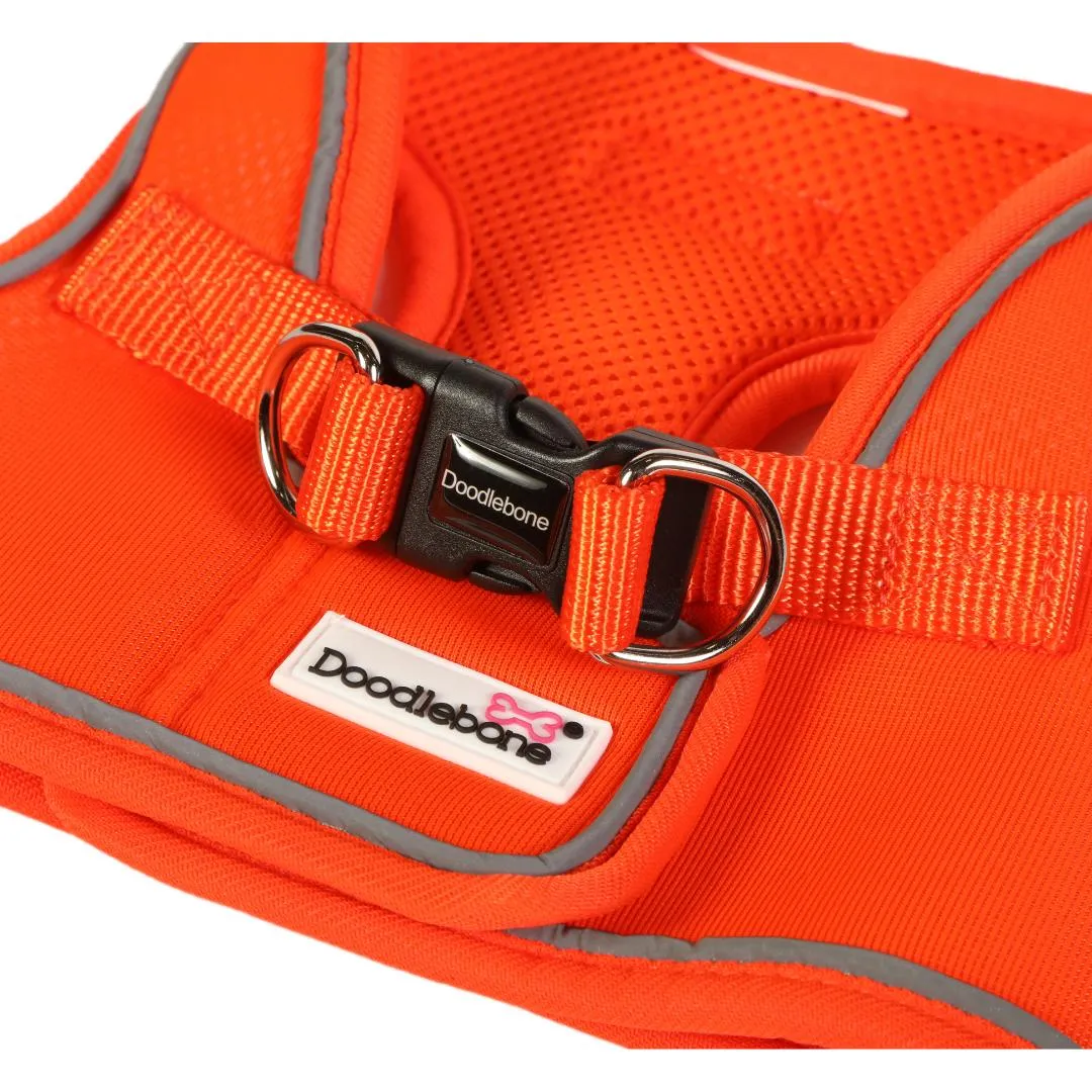 Doodlebone Snappy Step In Dog Harness - Tangerine Orange