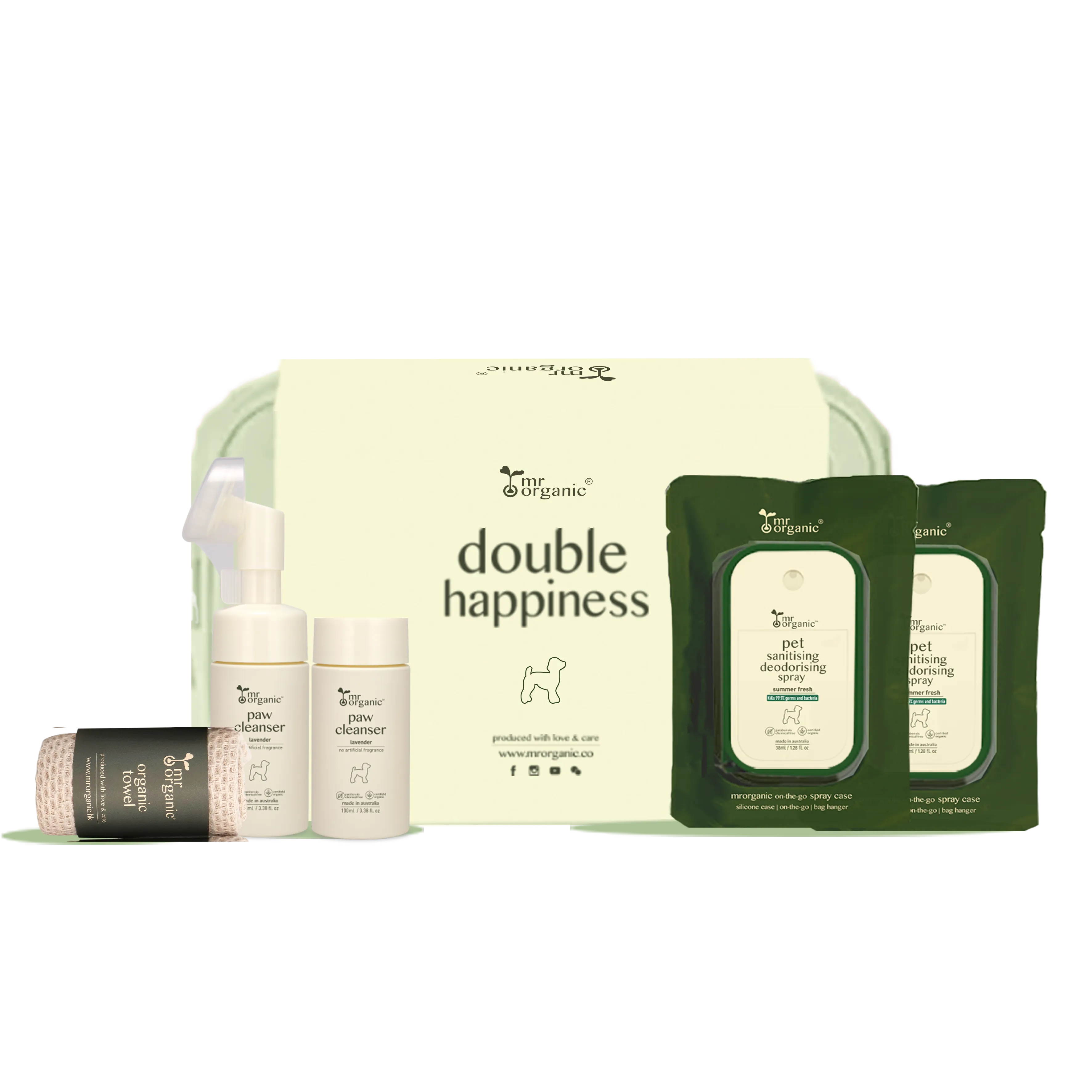 double happiness paw cleanser set ( lavender )100ml