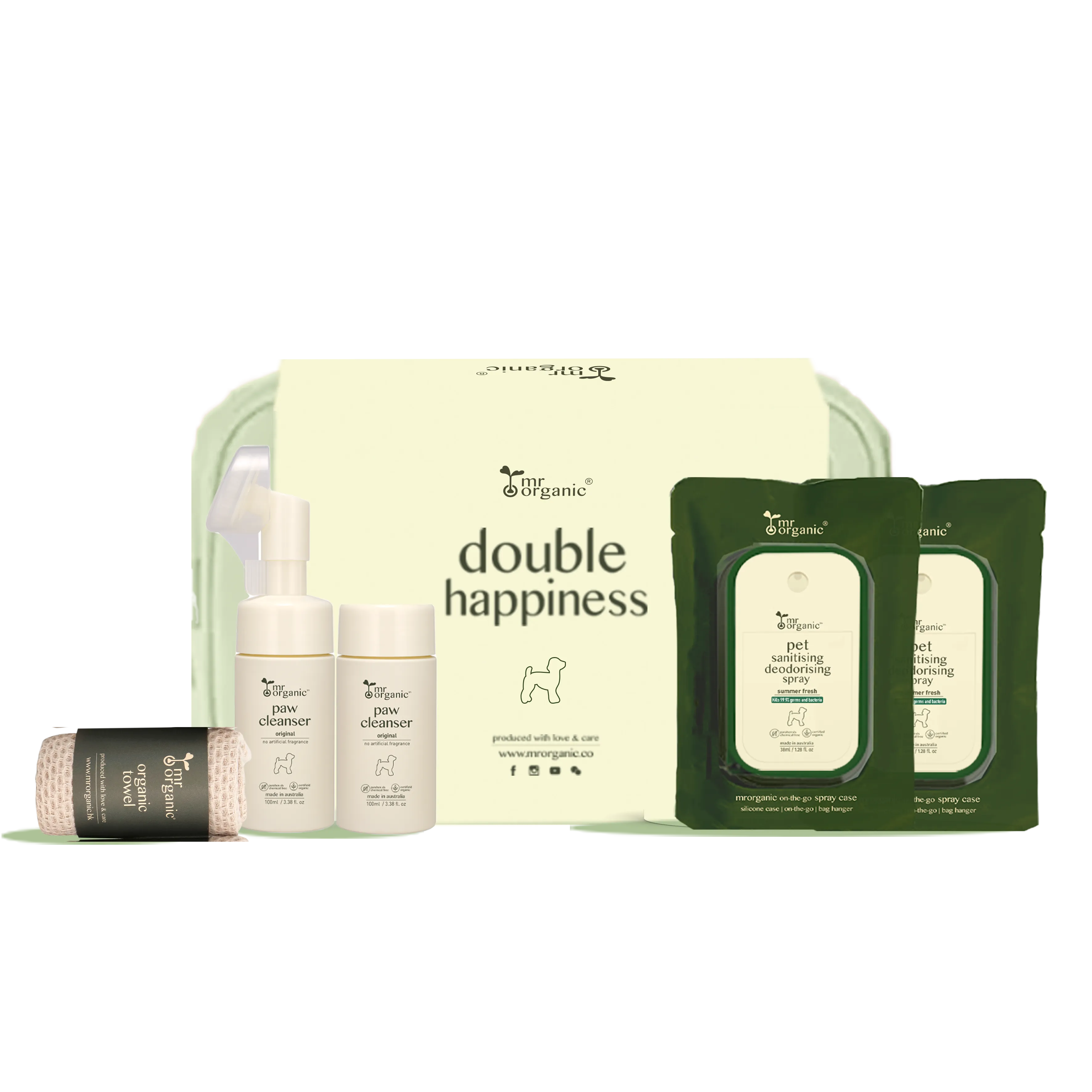 double happiness paw cleanser set (original ) 100ml