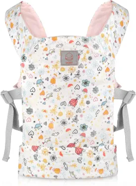 GAGAKU Doll Carrier Front and Back Soft Cotton Stuffed Animal Carriers for Baby - Rose Garden