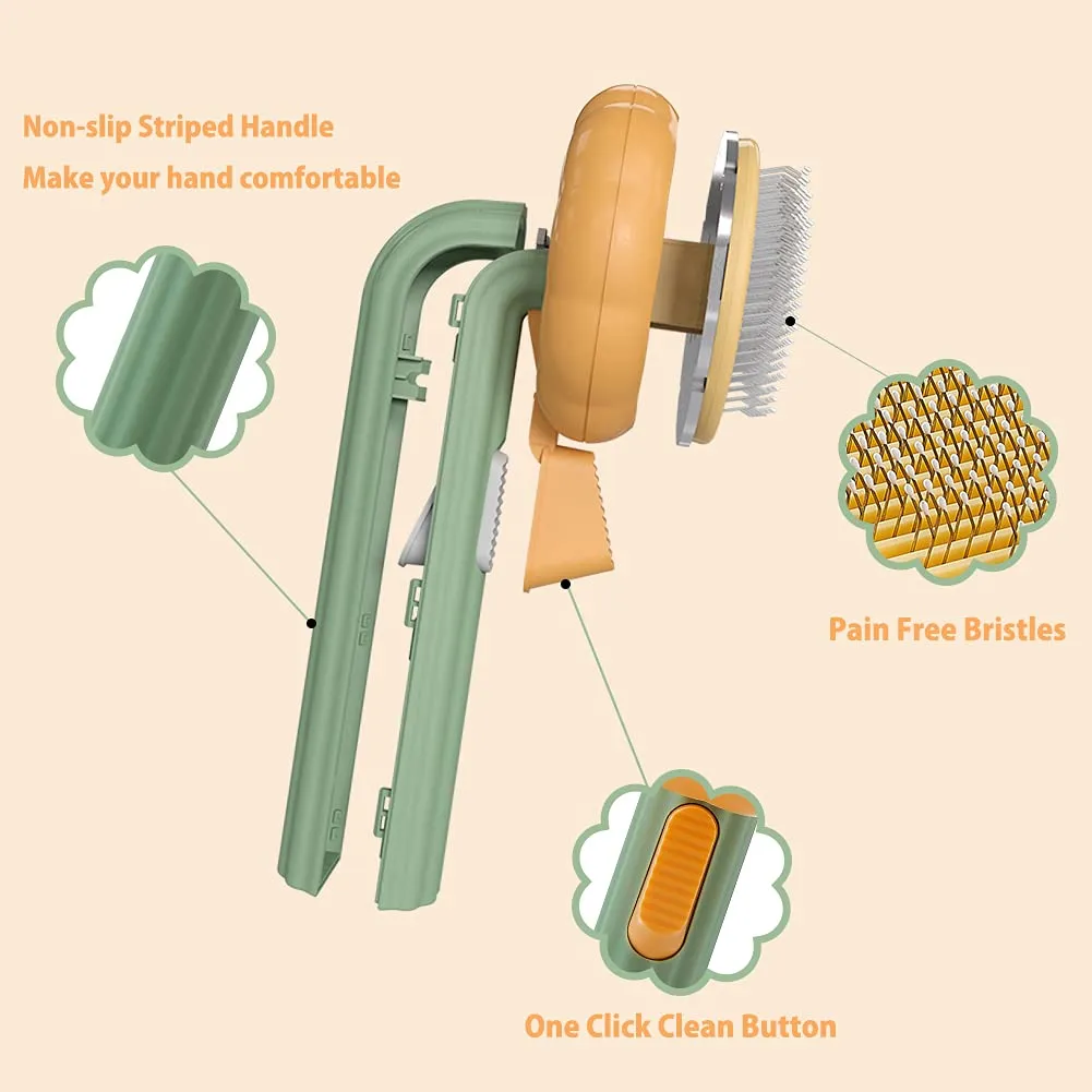 Gentle Self-Cleaning Cat Dog Pumpkin Brush - The Ultimate Grooming Tool
