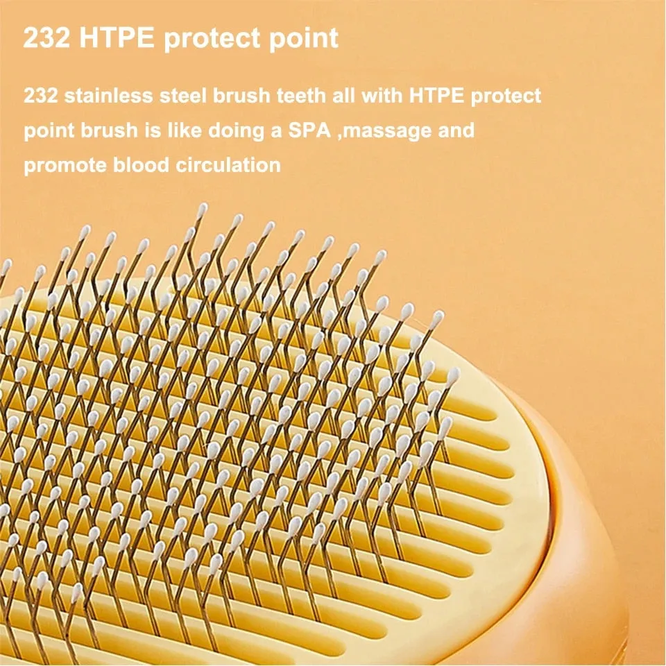 Gentle Self-Cleaning Cat Dog Pumpkin Brush - The Ultimate Grooming Tool