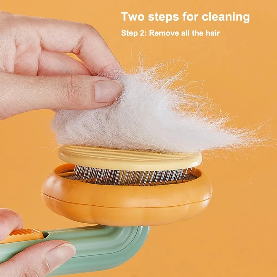 Gentle Self-Cleaning Cat Dog Pumpkin Brush - The Ultimate Grooming Tool