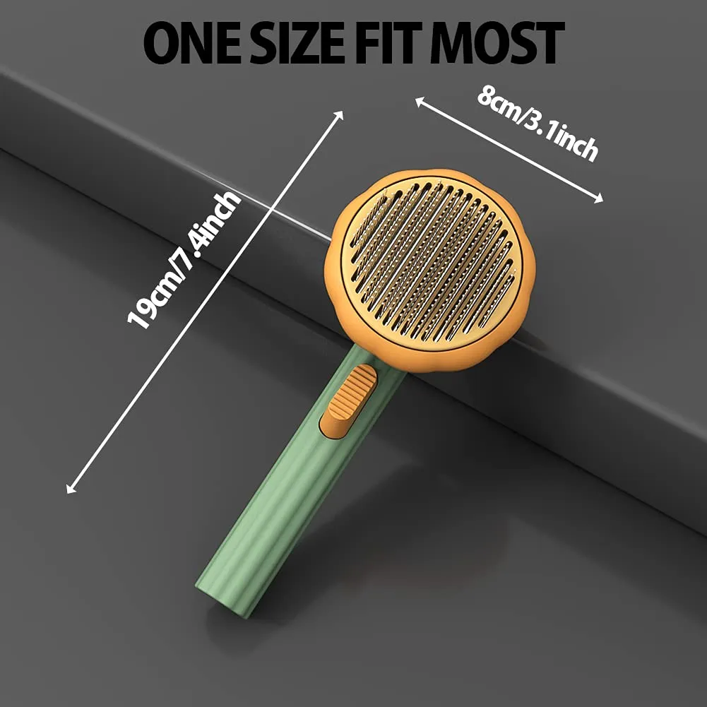 Gentle Self-Cleaning Cat Dog Pumpkin Brush - The Ultimate Grooming Tool