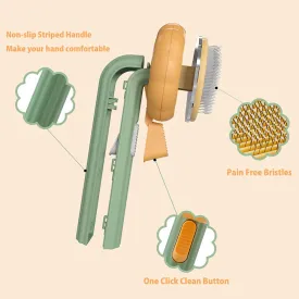Gentle Self-Cleaning Cat Dog Pumpkin Brush - The Ultimate Grooming Tool