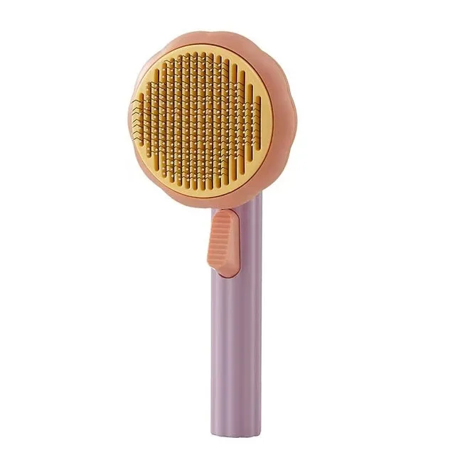 Gentle Self-Cleaning Cat Dog Pumpkin Brush - The Ultimate Grooming Tool