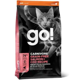 Go! Solutions Carnivore Grain Free Salmon   Cod Recipe Dry Cat Food 3lb