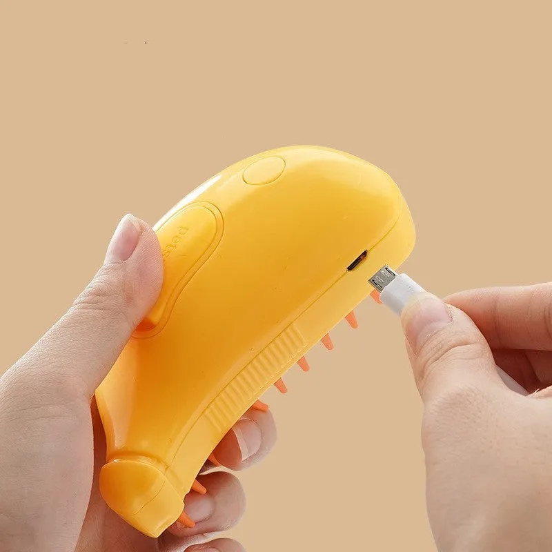 Grooming Spa Deluxe: Steamy Spray Massage Comb for Dogs