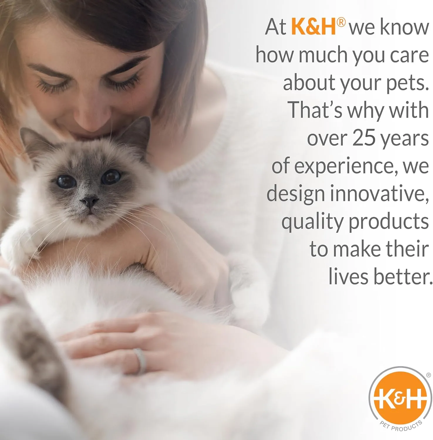 K&H PET PRODUCTS Self-Warming Cat Bed Pad, Self Heating Pad for Outdoor Cat Houses, Warming Mat for Indoor Pet Beds & Furniture, Reversible Blanket, Washable - Small 21 X 17in Oatmeal/Chocolate