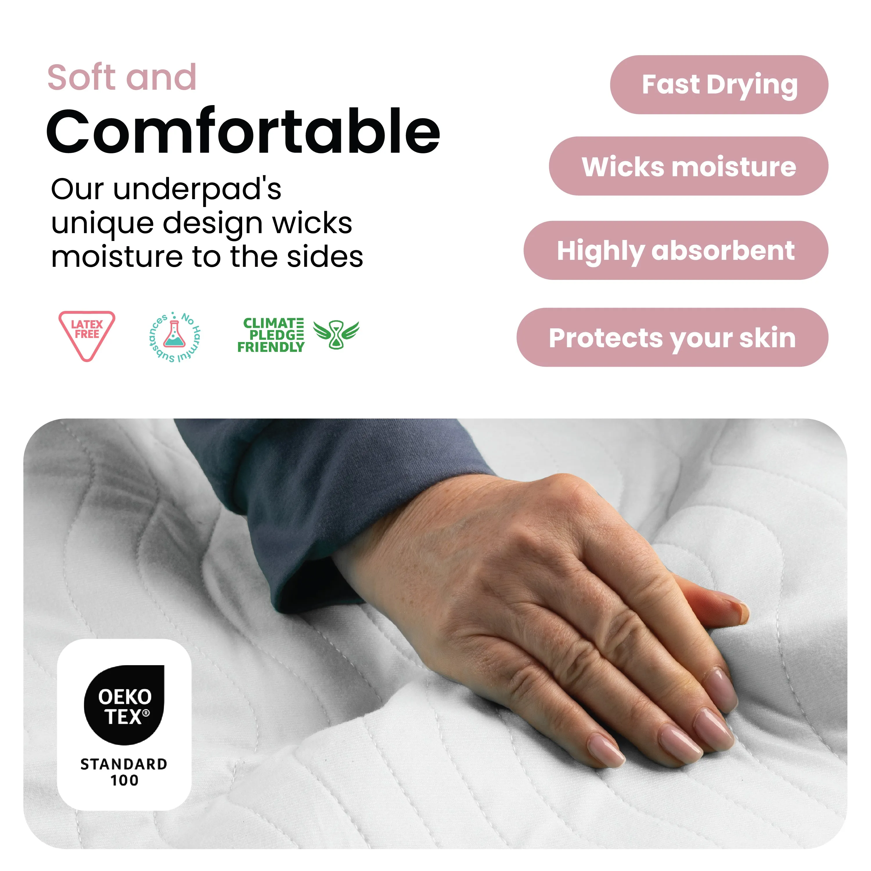 Large - 34"x52" Washable Underpads