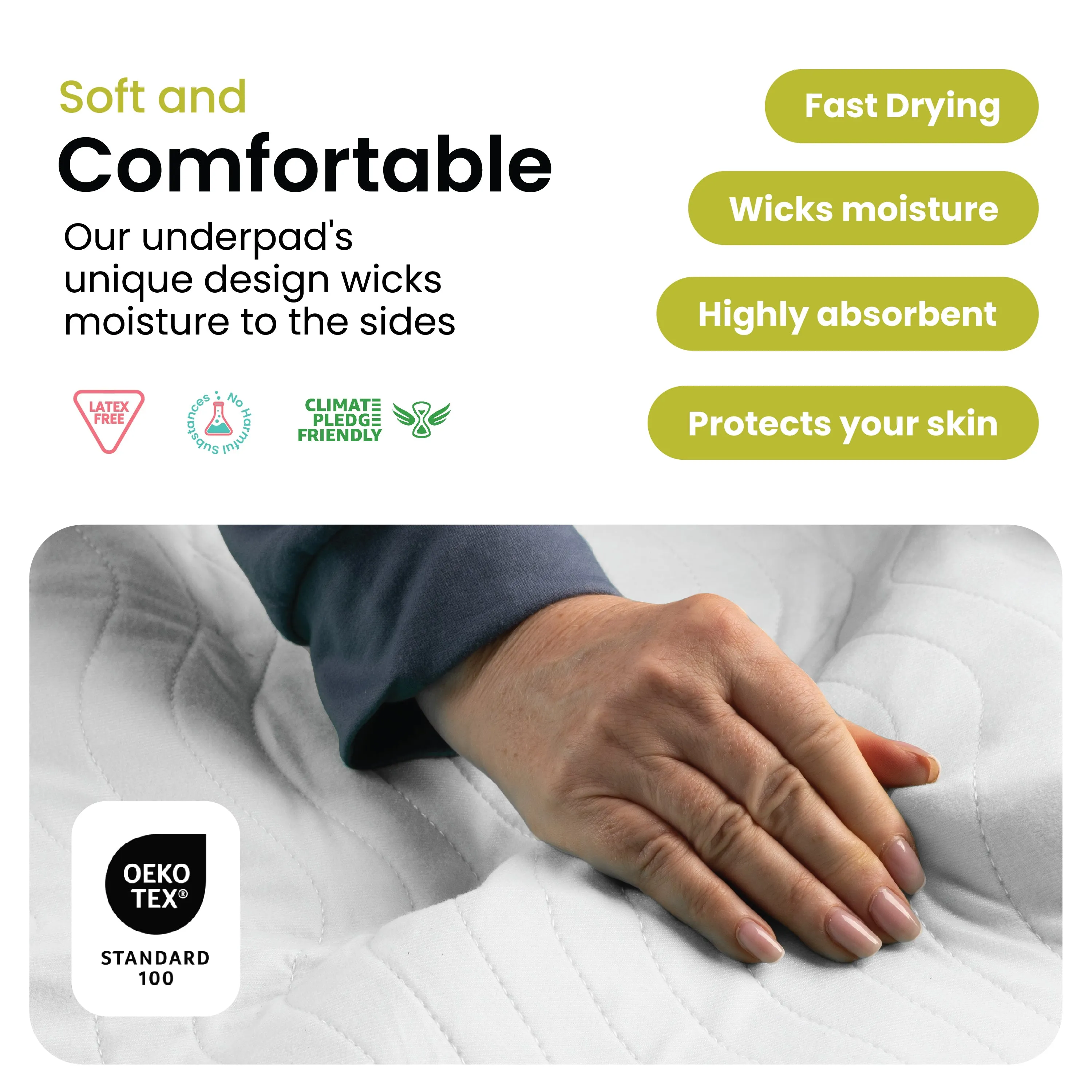 Large - 34"x52" Washable Underpads