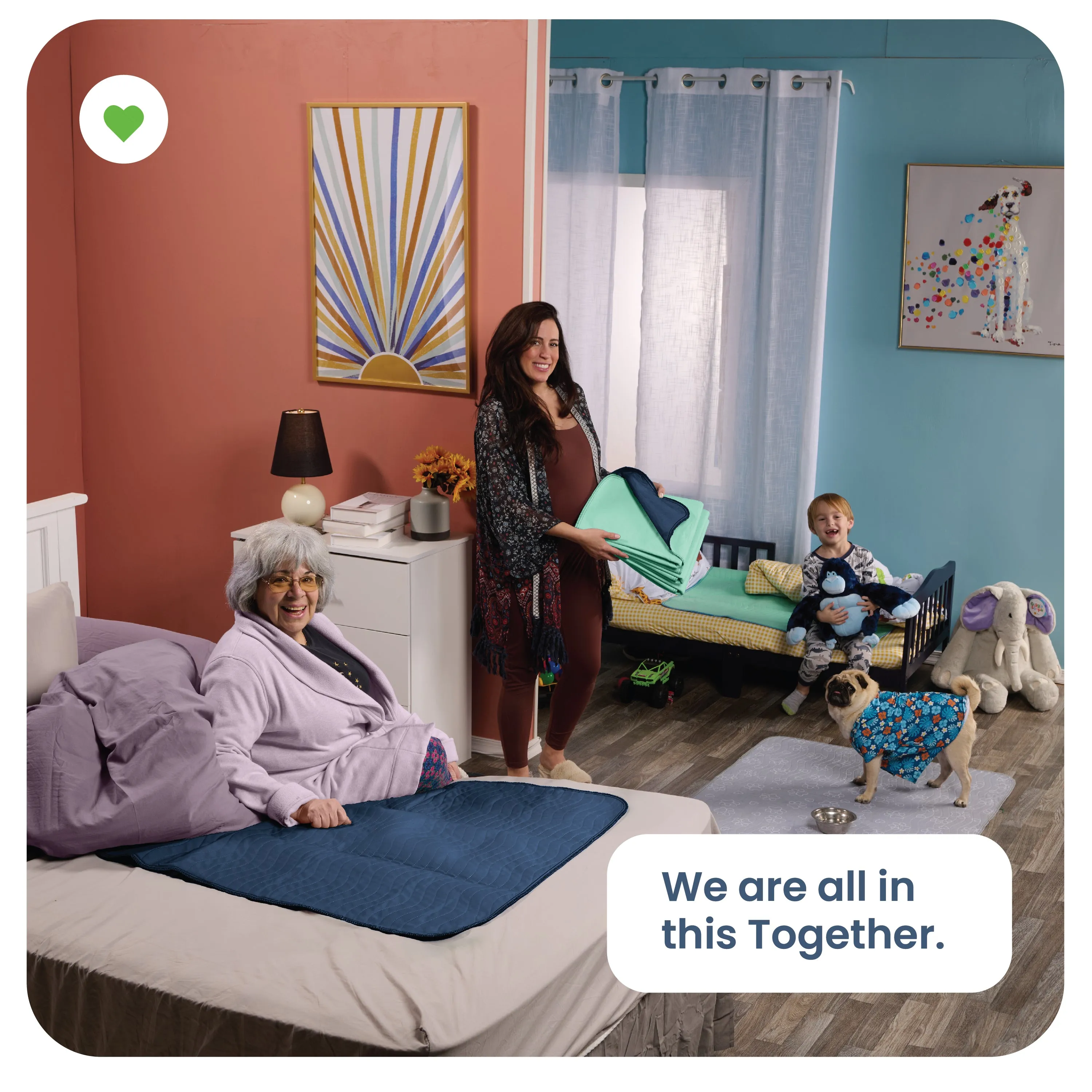Large - 34"x52" Washable Underpads