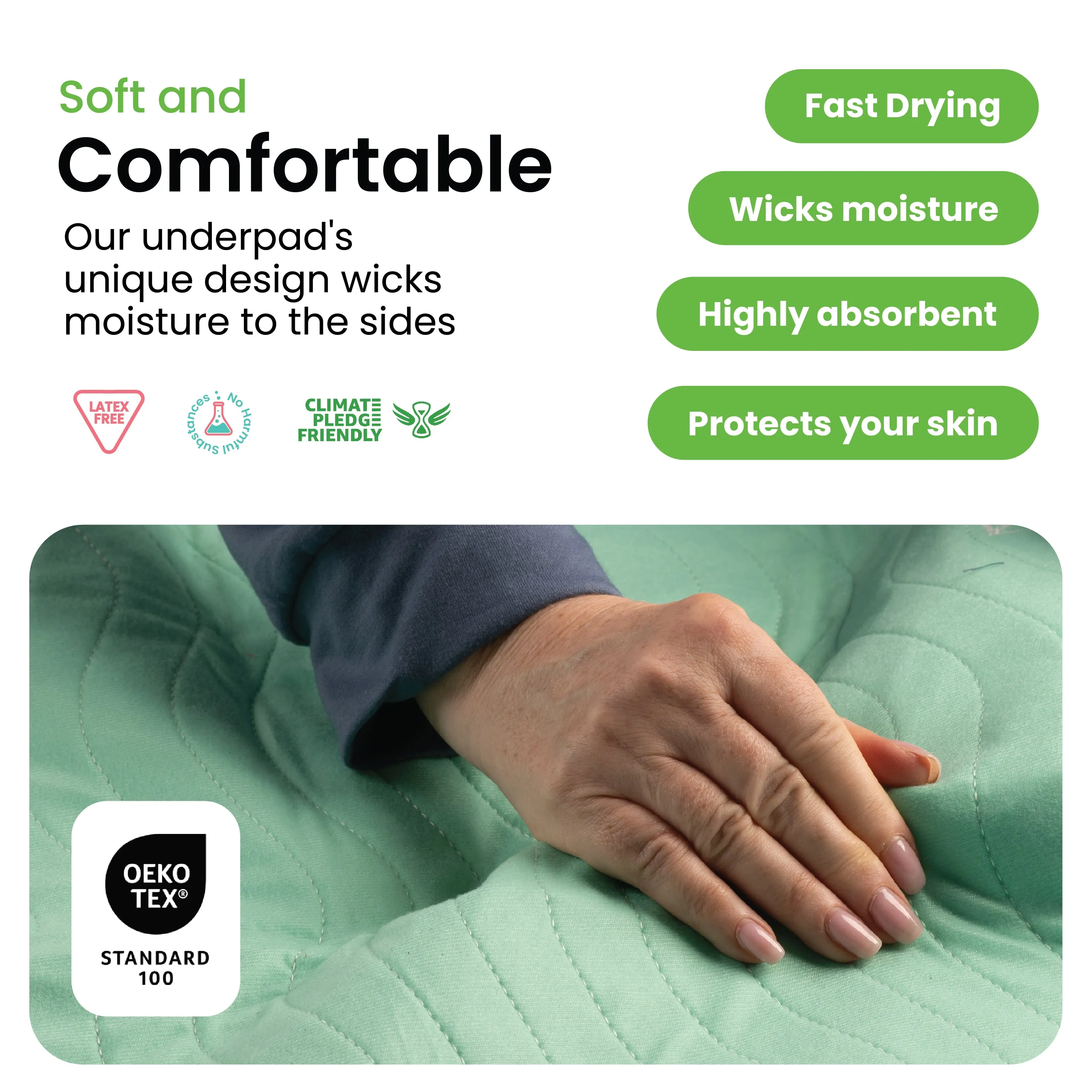 Large - 34"x52" Washable Underpads