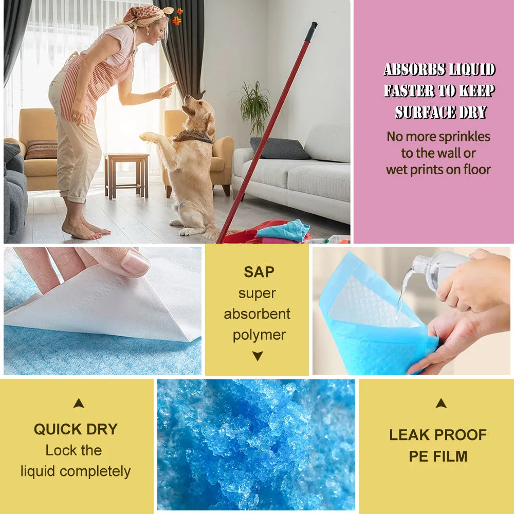 Nezo 30 x 36 inch - 30 Count Pee Pads with 6 Layer Leak-Proof and Super Absorbent 30/180count