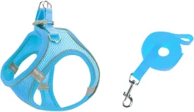 No Pull Dog Harness & Leash Set - Step in Adjustable Padded Vest, Soft Handle Leash for Small Medium Dogs All Weather