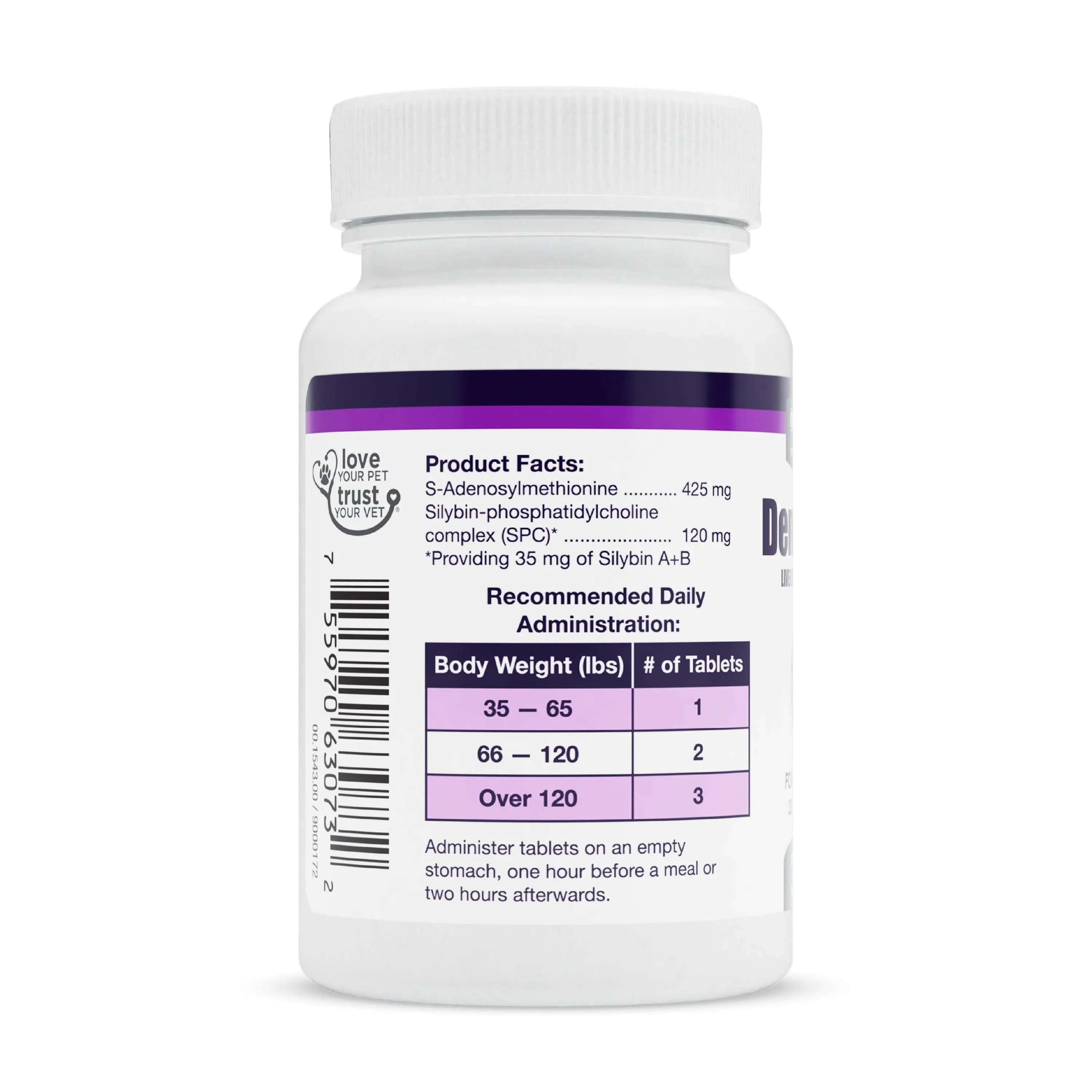 Nutramax Denamarin Liver Health Supplement for Large Dogs - With S-Adenosylmethionine (SAMe) and Silybin, Tablets