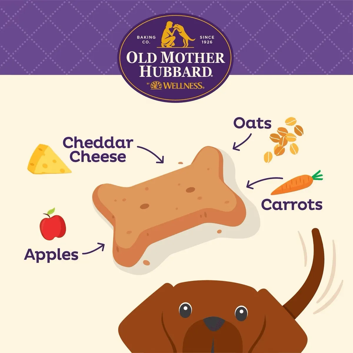 Old Mother Hubbard Classic Bac'N'Cheez Natural Oven-Baked Biscuits Dog Treats