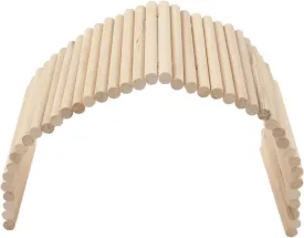 Pet Hideout Bridge,Wooden Rodents Chewing Climbing Tunnel Small Animal Bendy Bridge Ramp Hut Hideout for Guinea Pigs Ferrets Hedgehogs Chinchillas and Other Rodents