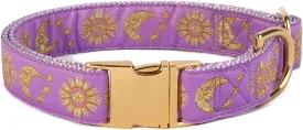 Pet, Moons Stars Suns Dog Collar Cat Collar, Multiple Designs Crescent Celestial Dog Cat Collar Leash Harness Medium (Pack of 1)