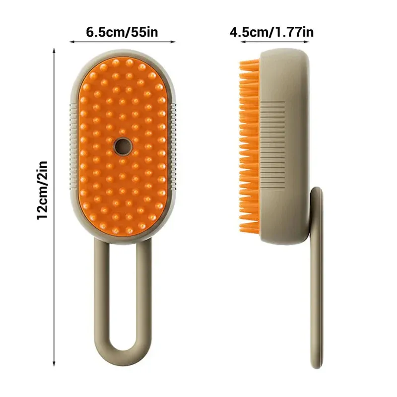 Pet Steam Brush - 3 In 1 Cleaning Steamy Spray Massage Comb Hair Removal Grooming Supplies Pets Accessories