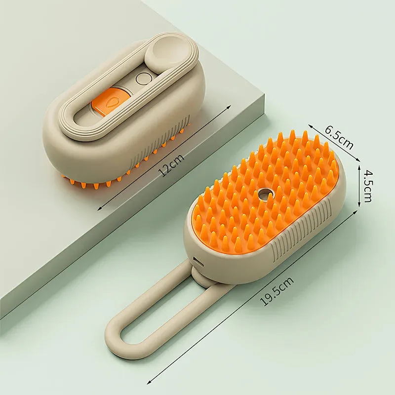 Pet Steam Brush - 3 In 1 Cleaning Steamy Spray Massage Comb Hair Removal Grooming Supplies Pets Accessories