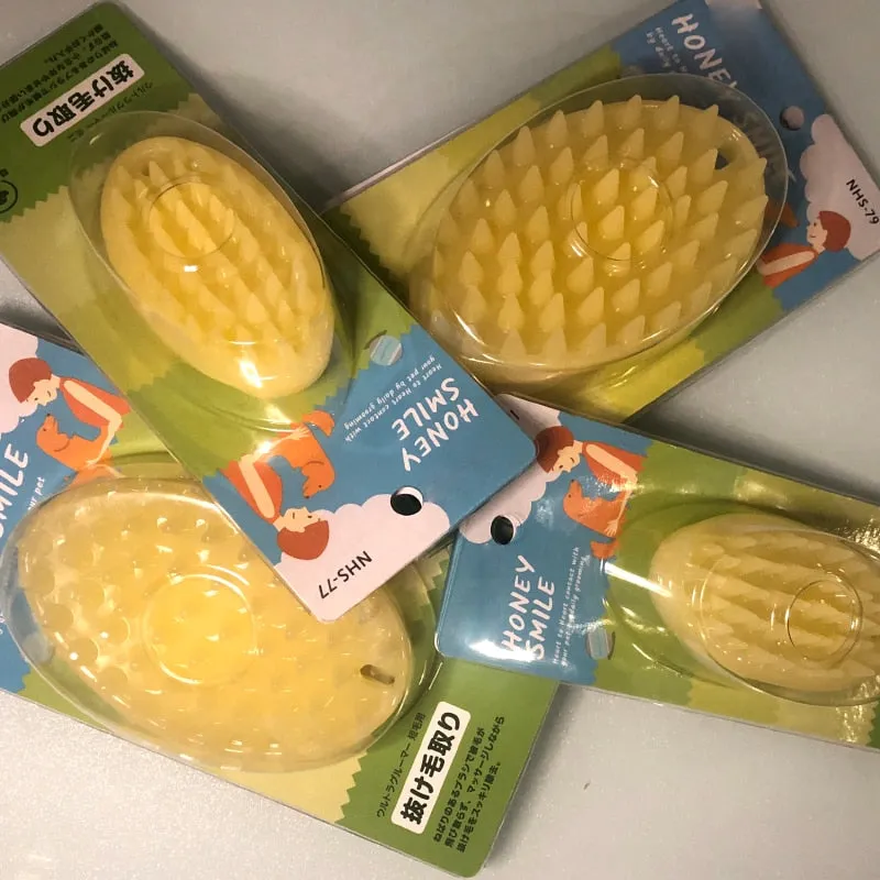 Pet Washer Dog Cat Massage Brush Comb Cleaner Puppy Wash Tools Soft Gentle Silicone Bristles Quickly Cleaing Brush Tools