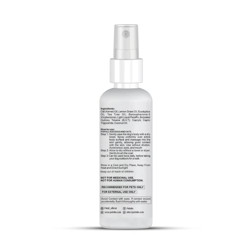 Petvit Tick Repellent Oil Spray for Dogs and Cats