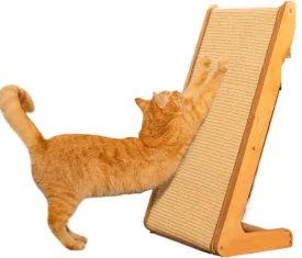 Practical L-Shaped Sisal Vertical Cat Scratcher Ramp, Artificial Pet Scratcher, Suitable for Indoor Pets Suitable for Indoor Pets