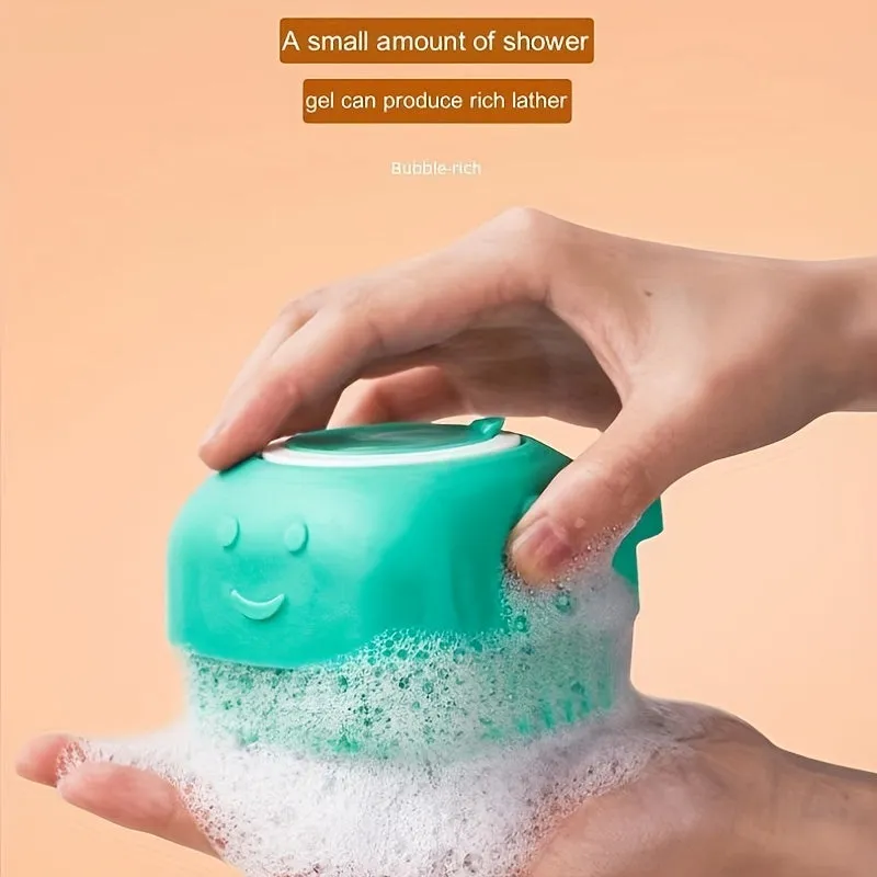 Silicone Pet Shampoo Brush Massage Clean and Store