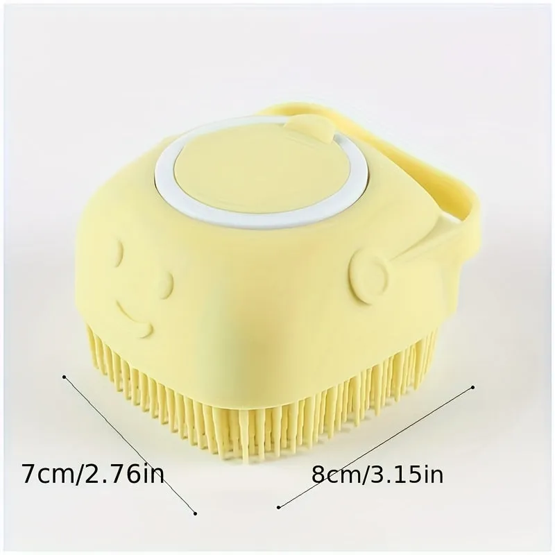 Silicone Pet Shampoo Brush Massage Clean and Store