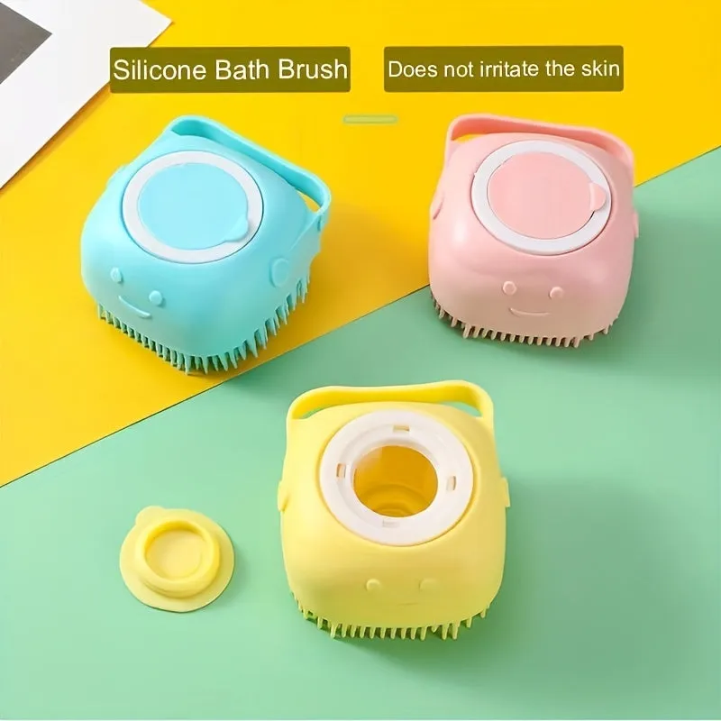 Silicone Pet Shampoo Brush Massage Clean and Store
