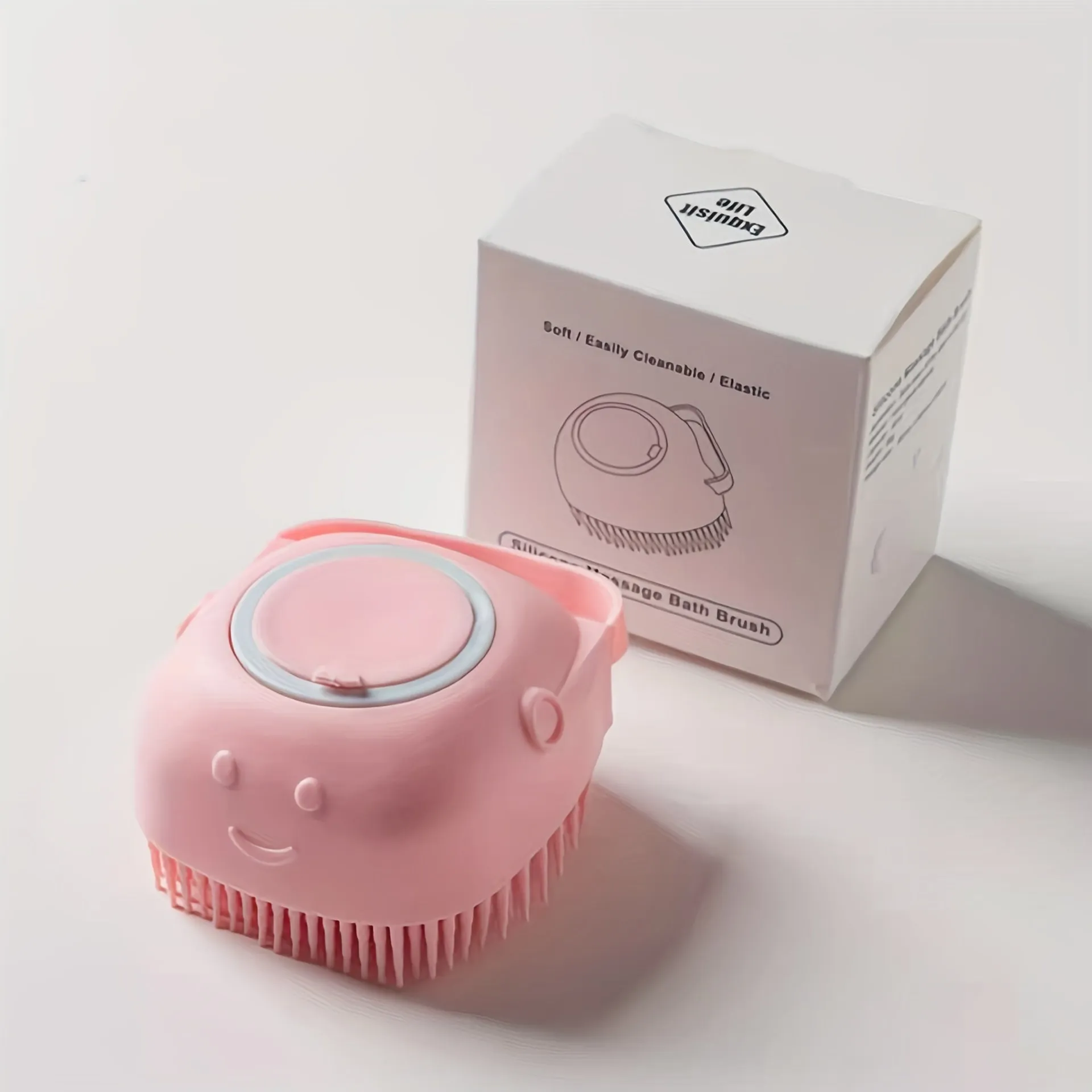 Silicone Pet Shampoo Brush Massage Clean and Store