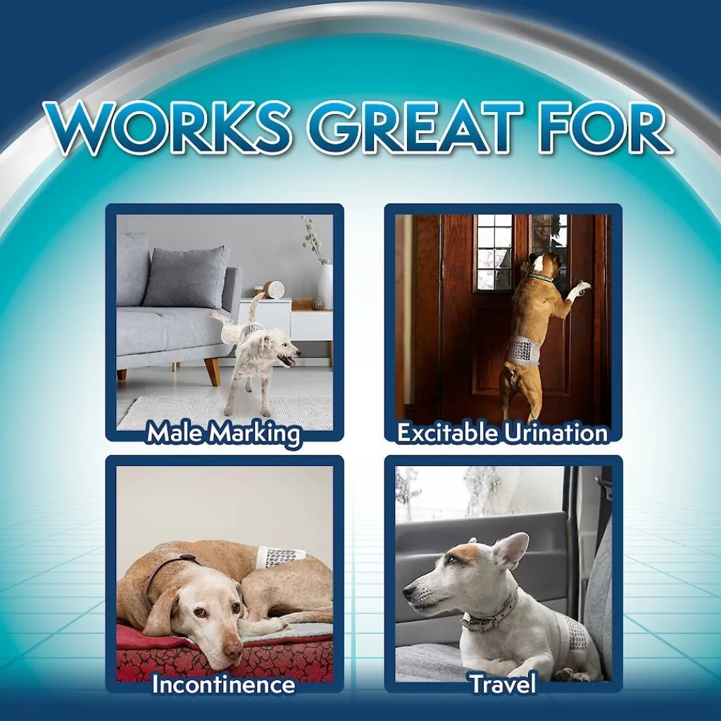 Simple Solution Disposable Male Dog Wraps (12 pack)