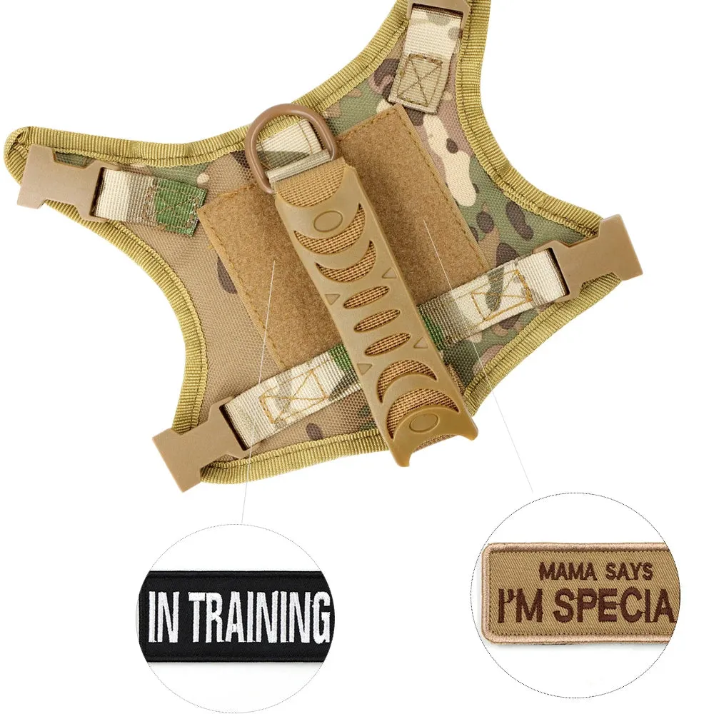 Tactical Cat Harness Vest Leash For Small Dog Adjustable Kitten K9 Vest With Patch For Military Service Dog Working Training