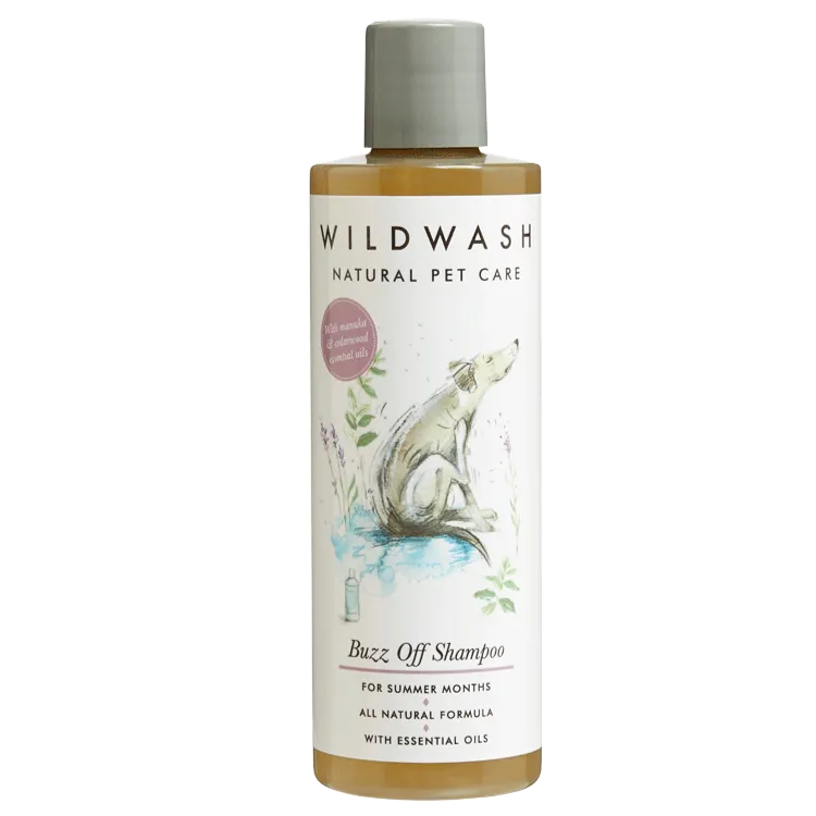 WildWash Pet Natural Buzz Off Shampoo With Manuka & Cedarwood For Dogs